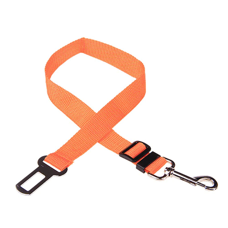 Keep Your Pet Safe and Secure: Adjustable Car Seat Belt for Dogs and Cats - Durable Nylon Harness with Easy Clip