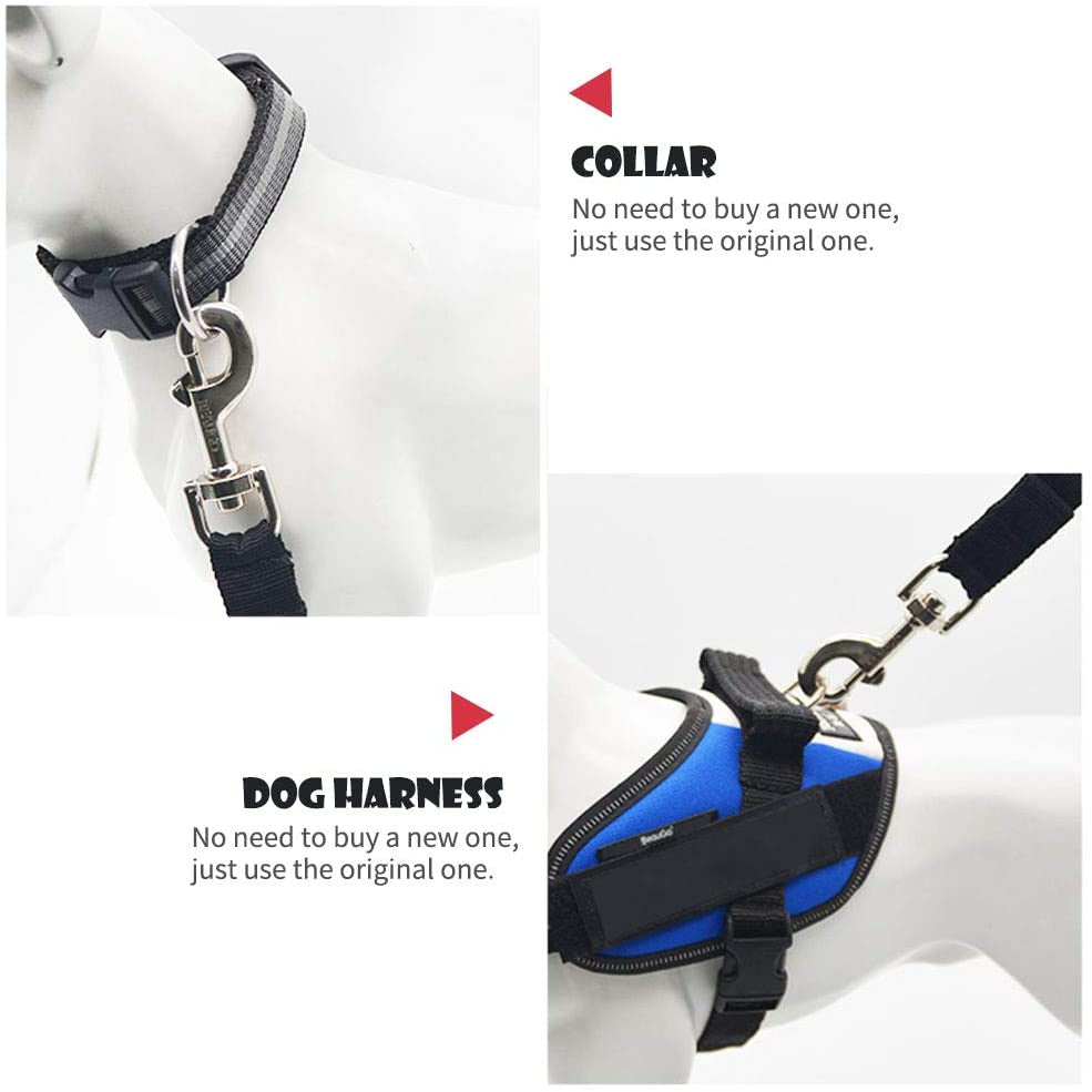 Keep Your Pet Safe and Secure: Adjustable Car Seat Belt for Dogs and Cats - Durable Nylon Harness with Easy Clip