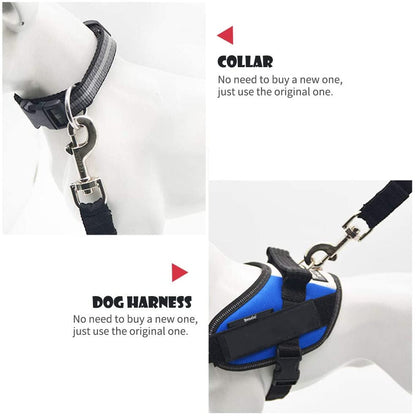 Keep Your Pet Safe and Secure: Adjustable Car Seat Belt for Dogs and Cats - Durable Nylon Harness with Easy Clip