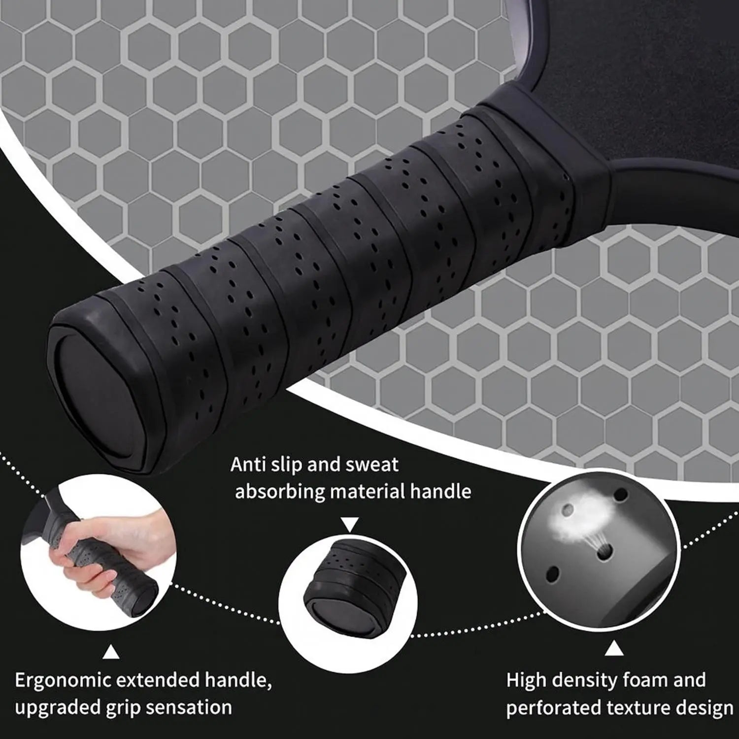 Elevate Your Game with the Tok Pickle T300 Carbon Fiber Pickleball Paddle Set - Includes 2 Wide Body Paddles, 4 Balls, and a Convenient Carry Bag for Family Fun and Beginners!