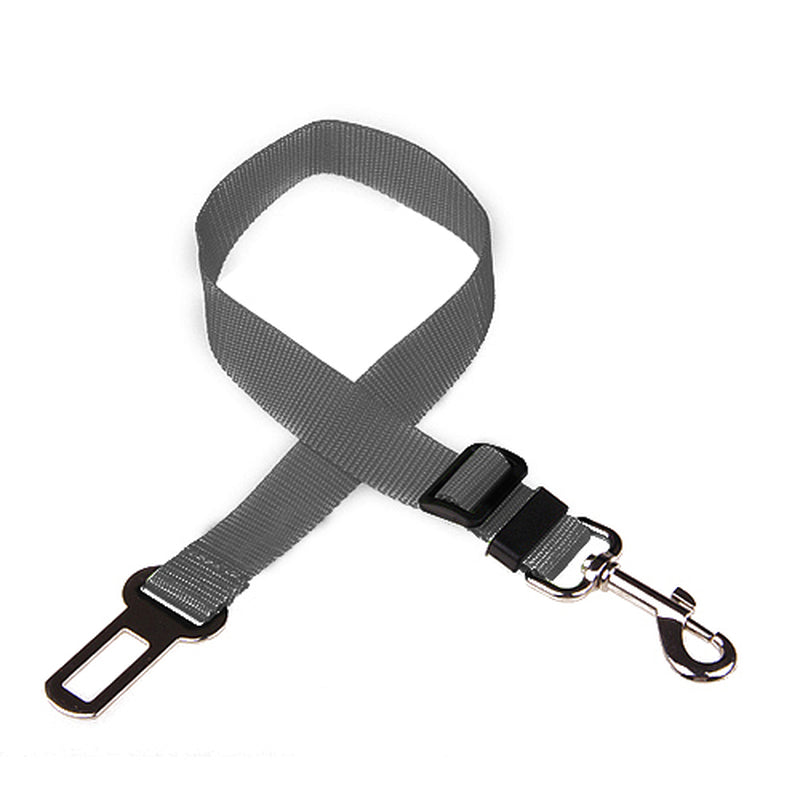 Keep Your Pet Safe and Secure: Adjustable Car Seat Belt for Dogs and Cats - Durable Nylon Harness with Easy Clip